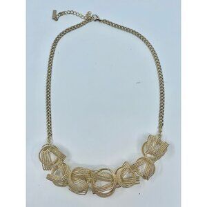 Jewelmint Gold Tone Statement Necklace Adjustable 26 Inch Chunky Fashion Jewelry